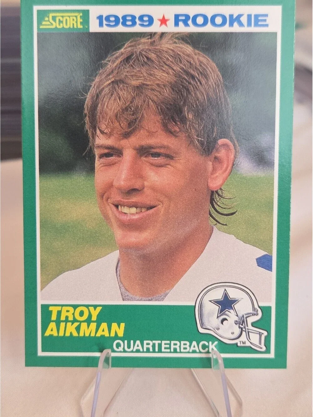 1989 Score - 1989 Rookie Troy Aikman #270 (RC) Mint Centered Cowboys HOF